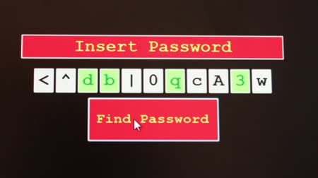 enerator of letters and numbers at random to find the password